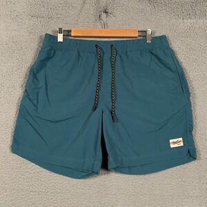 Howler Brothers Hybrid Shorts Men's Large L Teal Blue Hiking Outdoor Performance